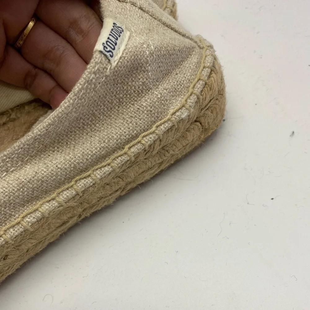 Soludos x‎ Marc John Beige Cream  Flat Slip-on  Espadrilles women’s size 5